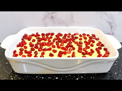 Pan Spain Dessert | Spanish dessert | Pomegranate Dessert | حلا الرمان الاقتصادي بنكهات مميزة | حلی