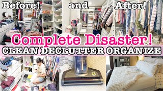 EXTREME CLOSET ORGANIZATION 2025 | COMPLETE DISASTER CLOSET CLEAN DECLUTTER ORGANIZE WITH ME SELLE