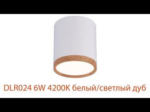 Видеообзор DLR024 6W 4200K белый матовый/светлый дуб Электростандарт