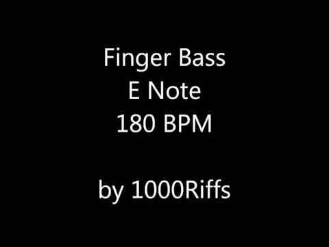 Finger Bass E Note 180 BPM - Beats Per Minute