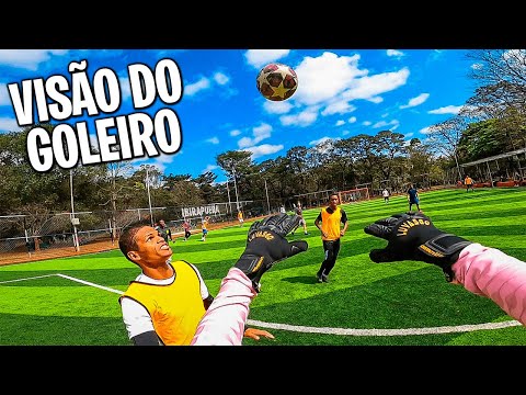 COMO É A ROTINA DE UM GOLEIRO AMADOR - JOGO NA VISÃO DA GOPRO