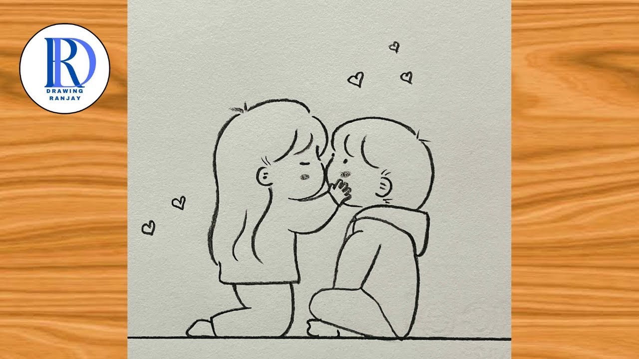 Couple drawing easy tutorial | Drawing for beginners | @KarabiArts18