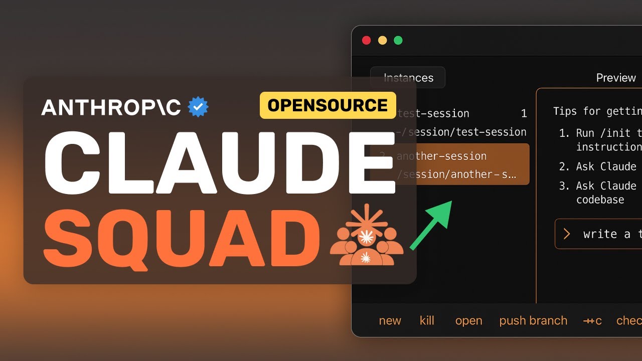 Claude SQUAD: This Opensource Multi AGENTIC AI Coder is PRETTY COOL!