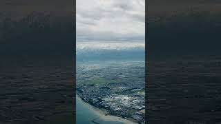 空からみる立山連峰　4/16/24