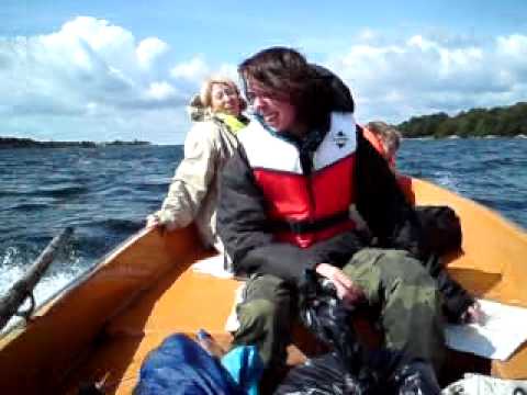 7.5 hp Mercury outboard on a Askeladen 14´ fibreglass boat