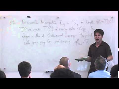 Andrew Neitzke - Hitchin Systems in Supersymmetric Field Theory - Lecture 1