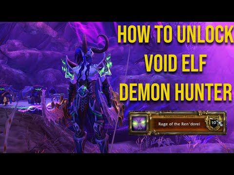 How to UNLOCK VOID ELF DEMON HUNTER - World Of Warcraft Midnight Pre Patch