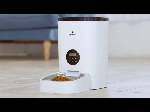 Распаковка автоматической кормушки для кошек и собак Spenser, модель SS4L-Kw, SS4L-Kt