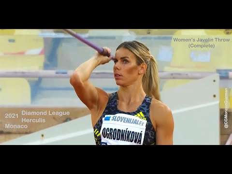 Women's Javelin Throw (Complete). Herculis, Diamond League, Stade Louis II, Monaco. July 9, 2021.