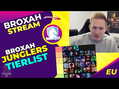 Broxah Updates His Junglers Tierlist 👀