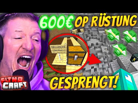 DAS WAR zu VIEL❗️😱 600€ RÜSTUNG GESPRENGT💥💸 + ICH ZÜNDE ALIS CAFE AN🔥🤣 | SCHRADIN bei FITNACRAFT #3