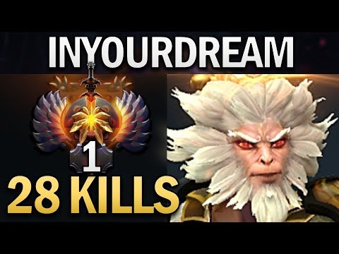 INYOURDREAM MONKEY KING WITH 28 KILLS RANK 1 - DOTA 2 GAMEPLAY