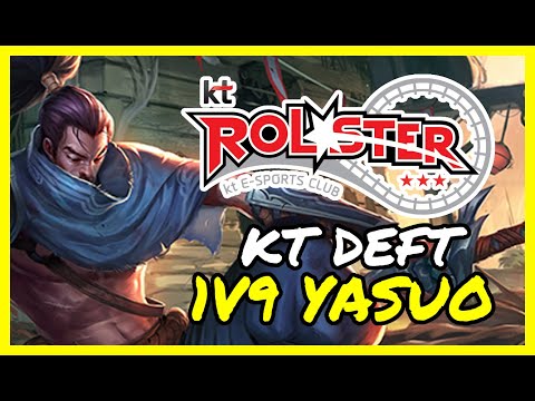 DEFT 1V9 YASUO | KT FAN CHANNEL | YASUO VS LUCIAN | CHALLENGER KOREA | LEAGUE OF LEGENDS