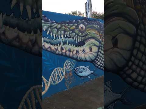 A pintura no Muro da Copasa de Frutal Minas gerais