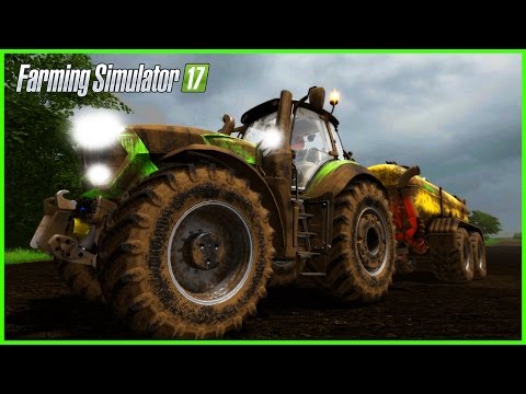 How to spread slurry How to plough using courseplay farming simulator 17 going mudding on Thornton