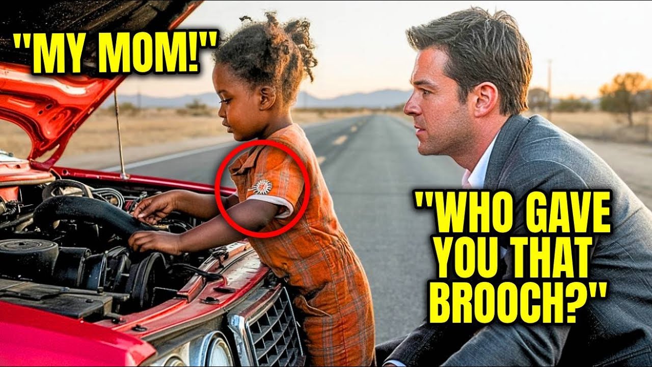 A Poor Black Girl Helps A Millionaire Repair His Mustang - When He Sees The Brooch On Her Clothes...