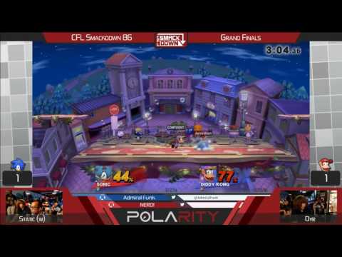 CFL Smackdown 86 - StaticManny (Sonic) vs MVG | Dyr (Diddy Kong) - SSB4 Grand Finals
