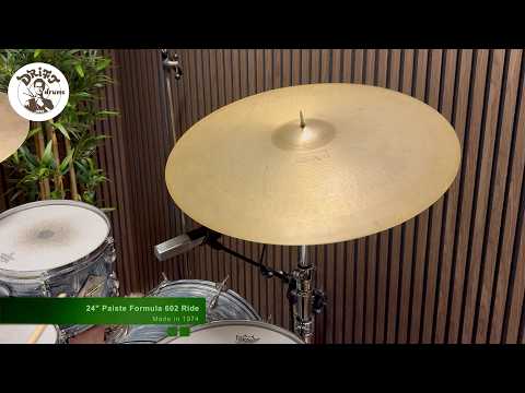 24" Paiste 'Formula 602' Ride 1974 (VIDEO) image 11