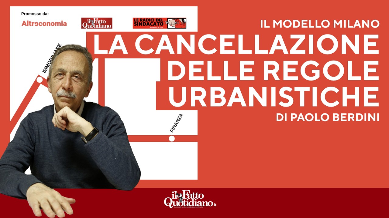 Paolo Berdini: "La cancellazione delle regole urbanistiche in Italia"