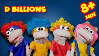 Chicky, Cha-Cha, Lya-Lya, Boom-Boom with Puppets! + MORE D Billions Kids Songs