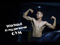 Workout in my Personal Gym | Teenager Bodybuilder | Age-16 | Manu Saini