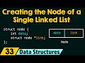 Creating The Node Of A Single Linked List