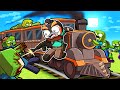 Zombie Train Survival In Minecraft