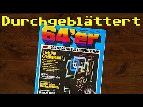 Ausgabe November 1984 der 64er Zeitschrift (11-1984) durchgeblättert und kommentiert