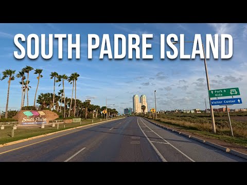 South Padre Island before sunset! Drive with me through a Texas town!