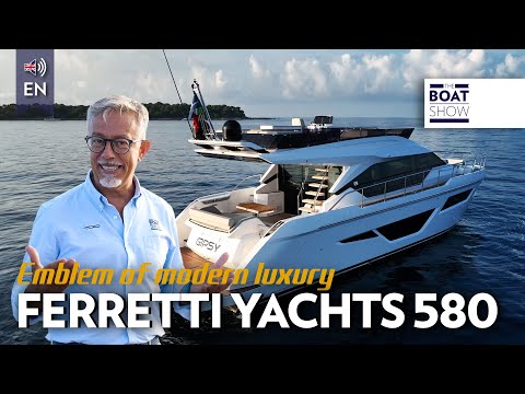 [ENG] FERRETTI YACHTS 580 - Yacht Tour and Review - The Boat Show