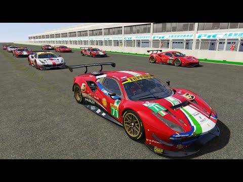 Ferrari 488 GTE/Penbay International Circuit/Assetto Corsa. 法拉利488廠車.大鵬灣試駕.