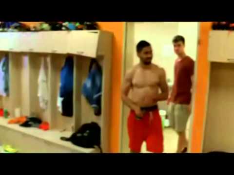 Radość w szatni gospodarzy po meczu Znicz Pruszków vs. Wisła Puławy