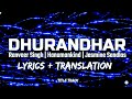 Dhurandhar Title Track PunjabiLyrics Translation Ranveer SinghFt Hanumankind