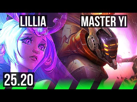 LILLIA vs MASTER YI (JGL) | Legendary | KR Diamond | 25.20