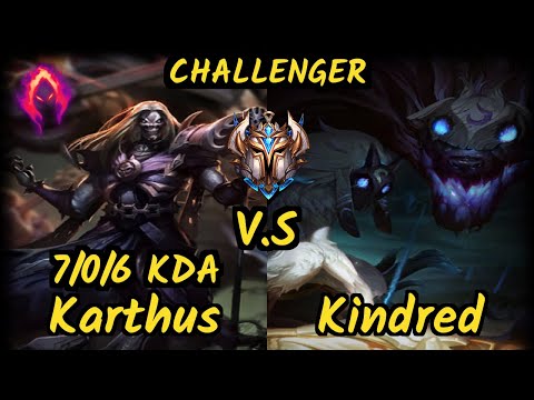 MRDS TynX (KARTHUS) vs KINDRED - 7/0/6 KDA JUNGLE CHALLENGER GAMEPLAY - EUW