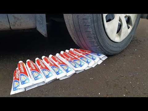 Experiment: Car Vs 50 Toothpaste