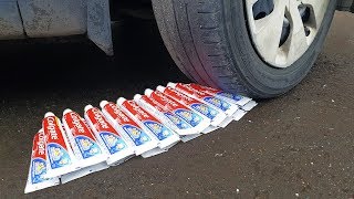 EXPERIMENT: CAR VS 50 TOOTHPASTE