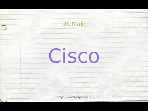 How to pronounce cisco