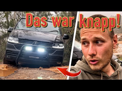 Unerwartete Situationen beim Vanlife im Off-Road Camper (VW T6.1 wie California)