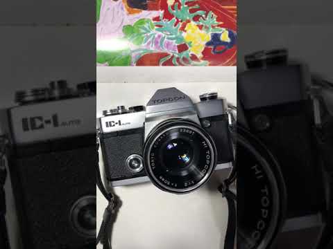 Topcon IC-1 auto 35mm slr film camera 탑콘 ic-1 필름 카메라 사용법 필름 넣는법