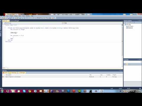 Visual Basic 2010 Tutorial 9 - For Loop