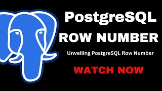 | Data Science | PostgreSQL Tutorial In Hindi | Window Function | Row Number |