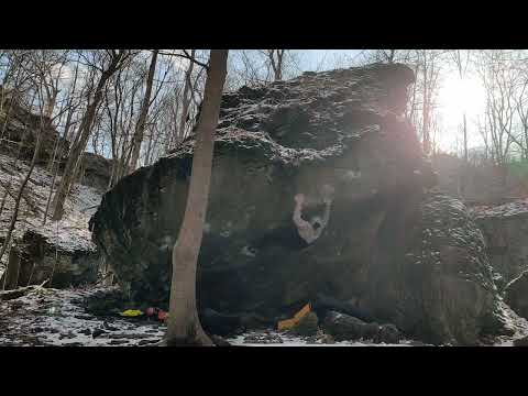 Rigormortis v9/7c Niagara Glen Bouldering