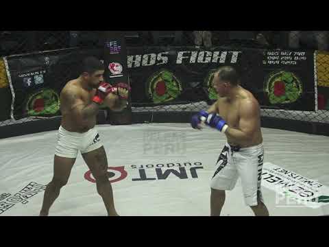 Jackson Mora vs Martin "la máquina" Ottaviano.Perú vs Argentina. FFC 38 título Peso 84 kg.