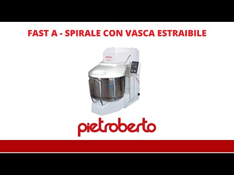Pietroberto FAST A - Spiral mixer with removable bowl - Impastatrice a Spirale con vasca estraibile