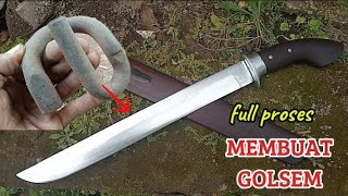 Download lagu Proses full,,, membuat GOLSEM dari penrol tua bekas kereta/#forging mp3