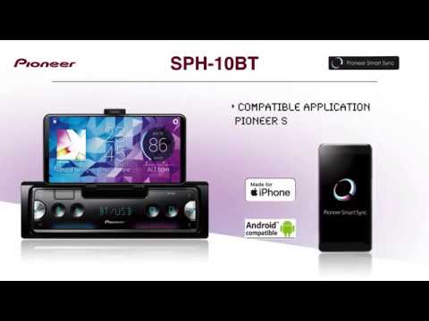 Automagnetola Pioneer multimedijos imtuvas SPH-10BT video