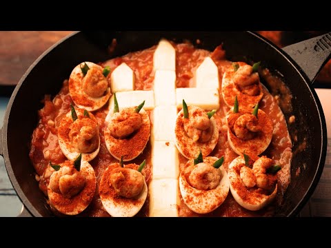 Spicy Shakshuka AKA Deviled eggs in hell