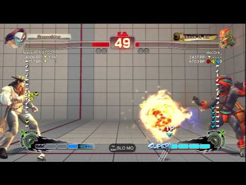 Nassim-69700 (Vega) Vs mic0re_ (Dhalsim) SSF4 AE Ranked Matches - PSN