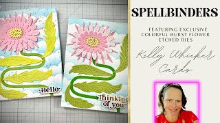 New Release | Spellbinders | Exclusive Colorful Burst Flower | Die cutting & Paper piecing